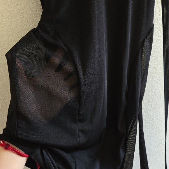 DOLLS KILL Mainframe Party Sheer Mini Dress by Dolls Kill, M, black - Picture 9 of 10
